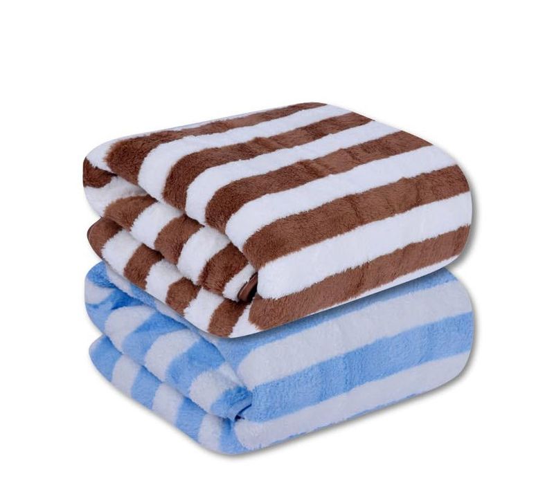UNUSED Striped Blanket Set