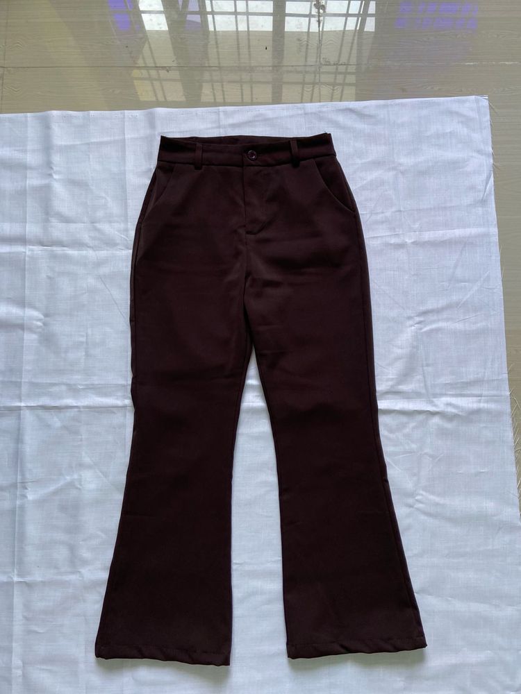 Flared Brown Trousers