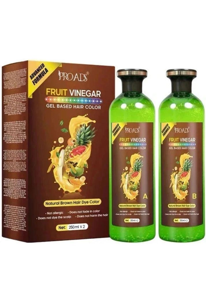 Fruit vinegar hair colour gel natural brown