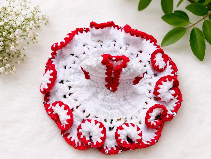Handmade Crochet Dress For laddu Gopal
