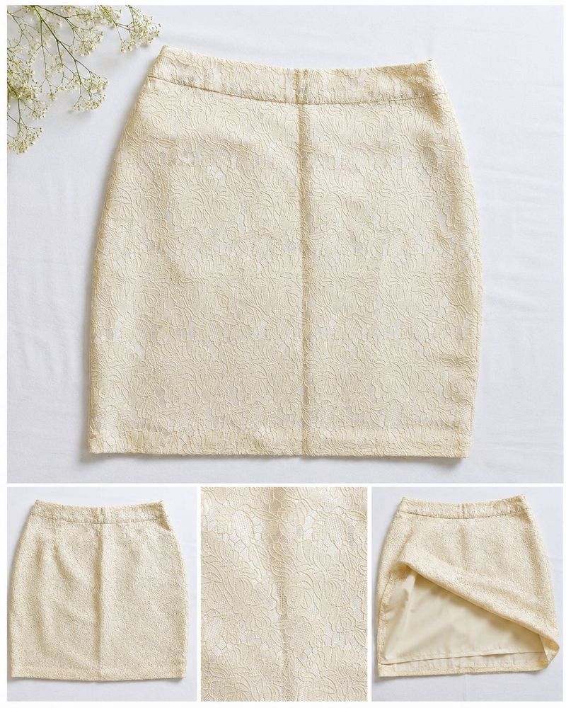 Elegant Lace Pattern Mini Skirt