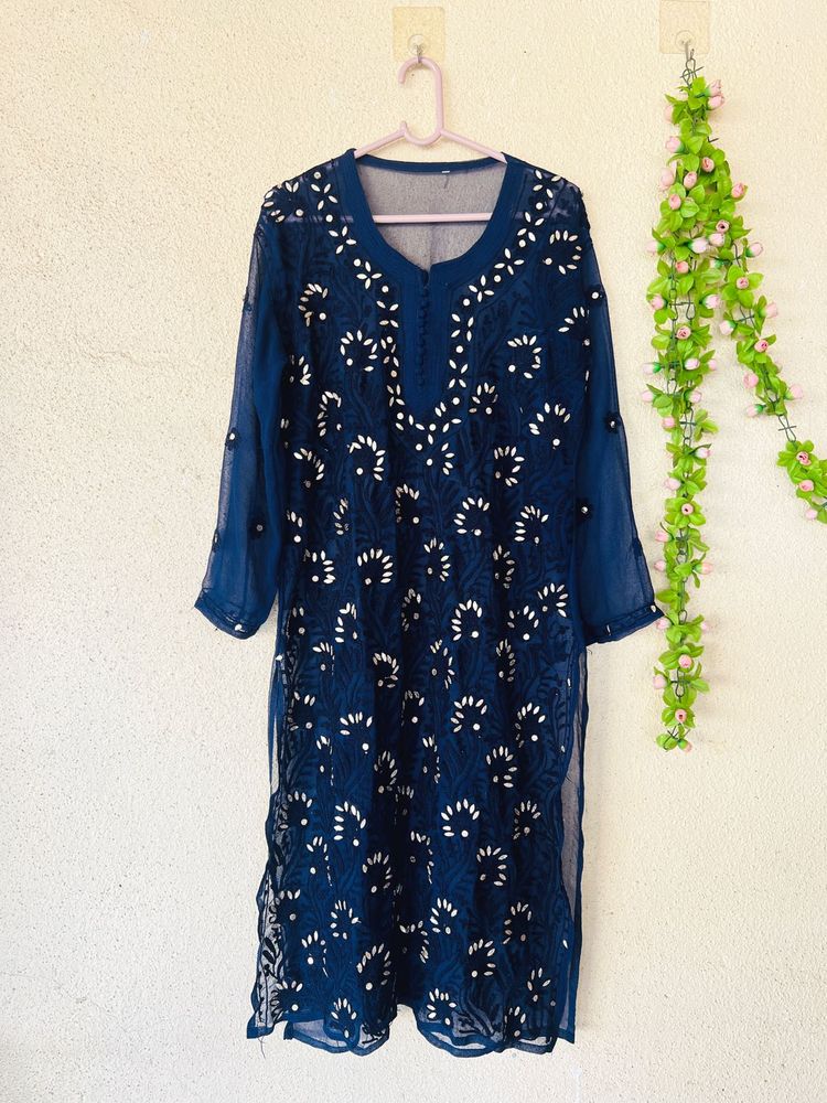 Beautiful Navy Blue Kurta