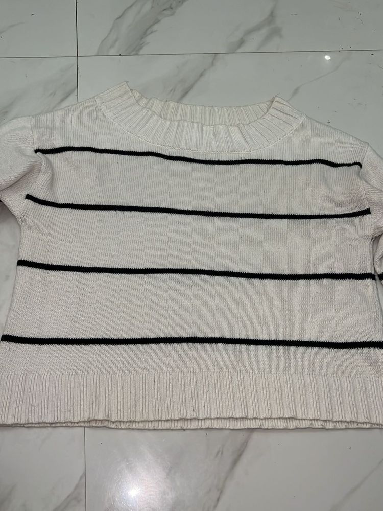 Striped Knit Sweater