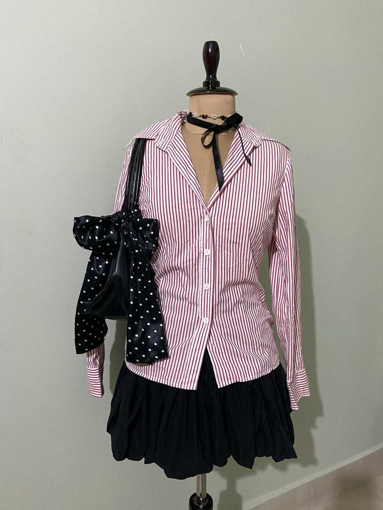 Classic Striped Button-Up Shirt