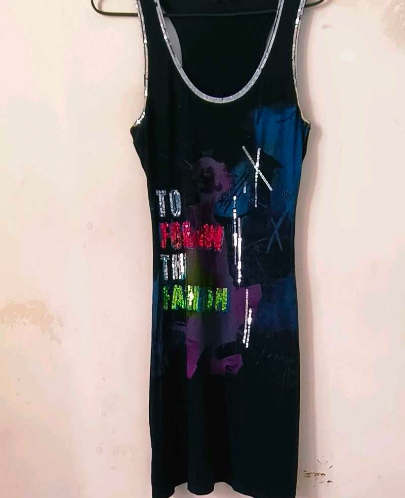 Very Cute N Beautiful Sequin Work Dress