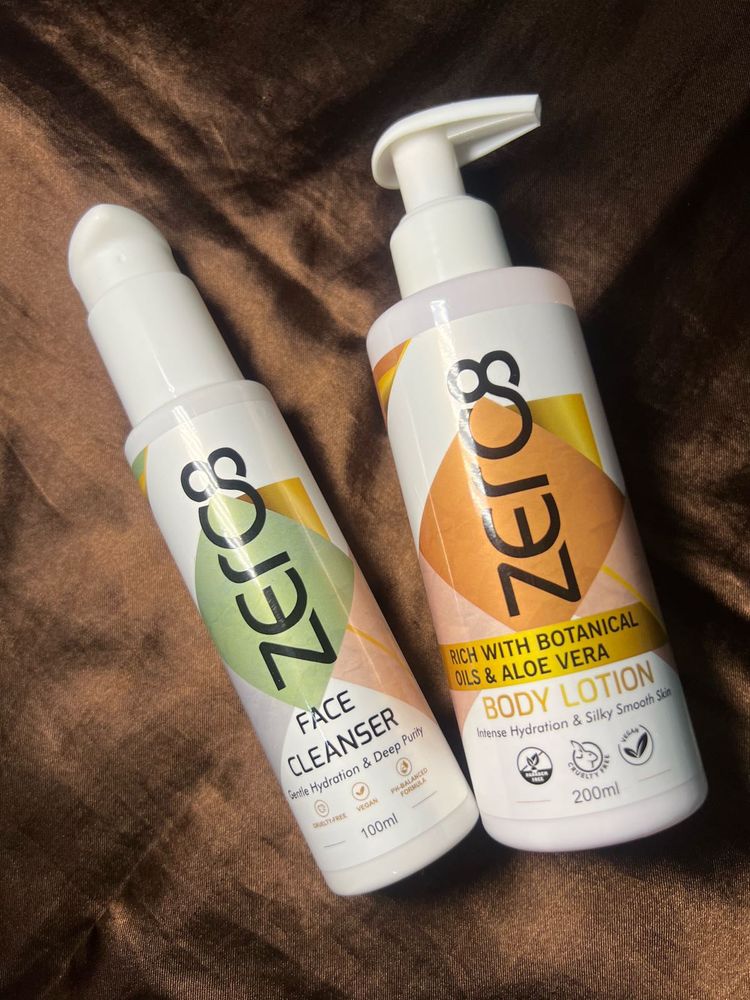 Zeros Face Cleanser &amp; Body Lotion Set