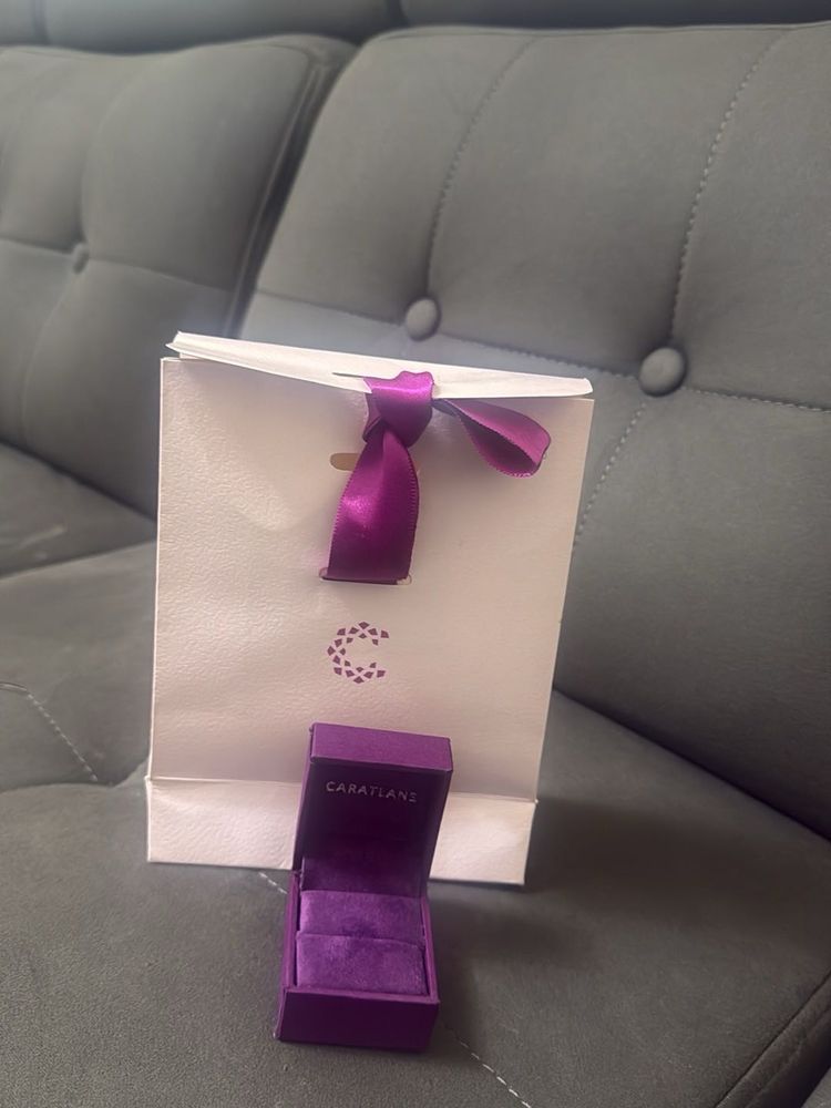 Caratlane Ring Box with Gift Bag
