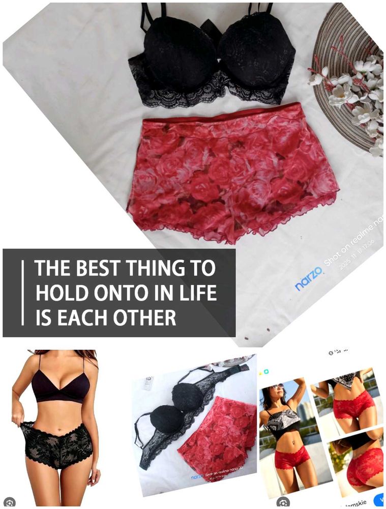 Lace Bra &amp; Shorts Set