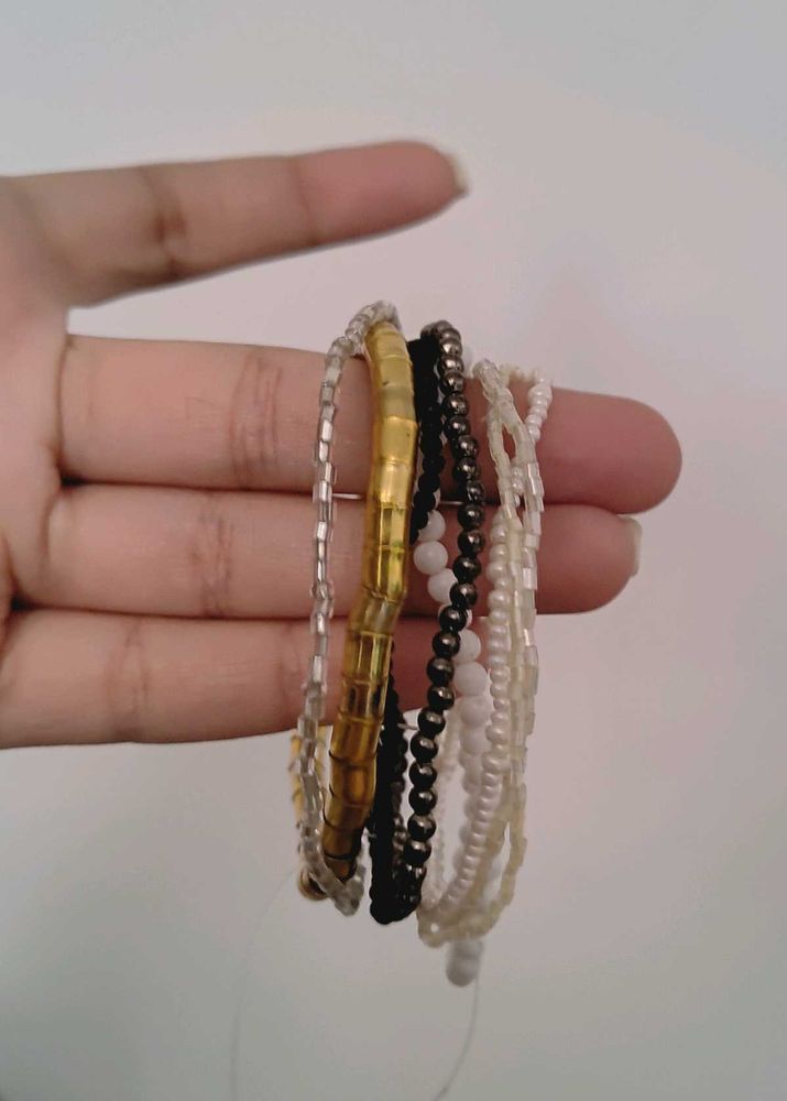 Set of 5 Beaded Bracelets