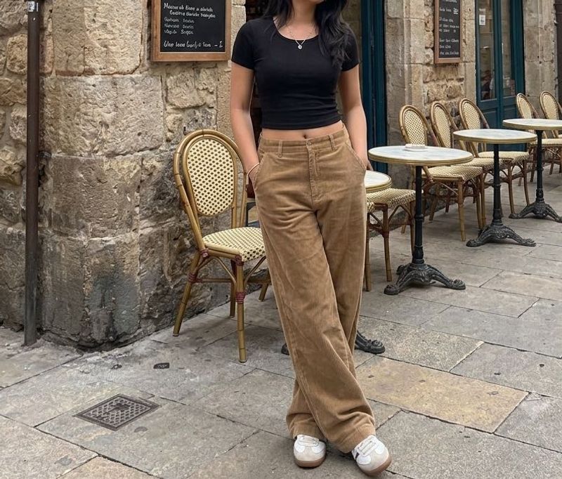 Corduroy Wide Leg Pants