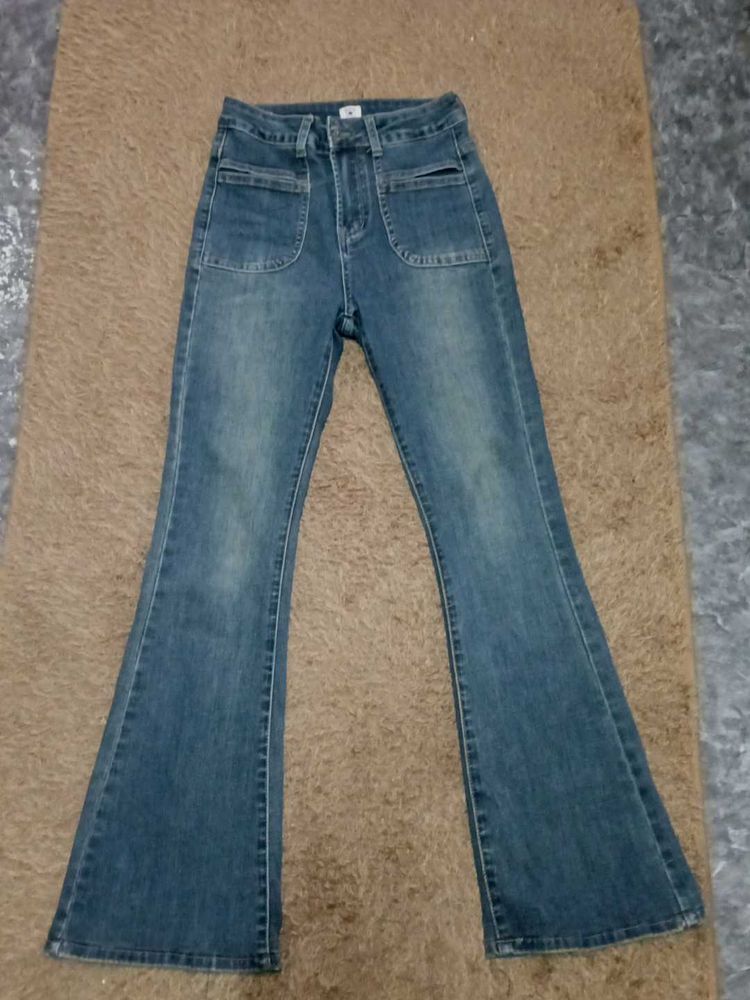 Vintage Style Flared Jeans