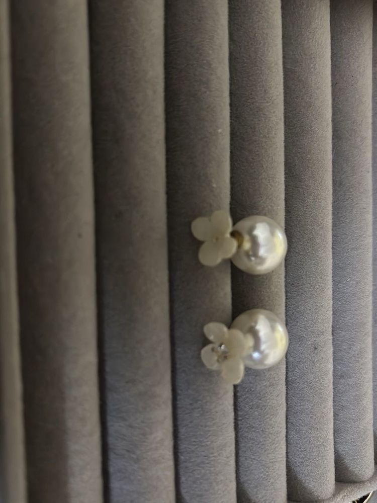 Pearl Flower Stud Earrings