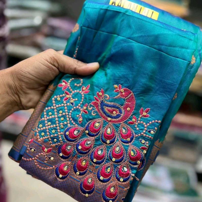 kalanjali saree Embroidery blouse piece