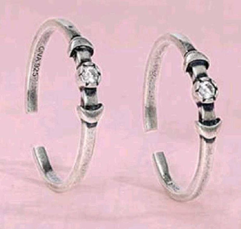 Silver Toe Rings - Adorable Pair