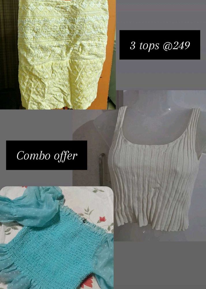 3 Women's Tops Combo