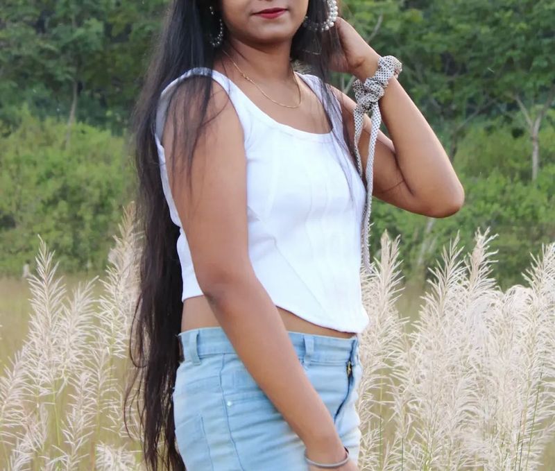 White corset top