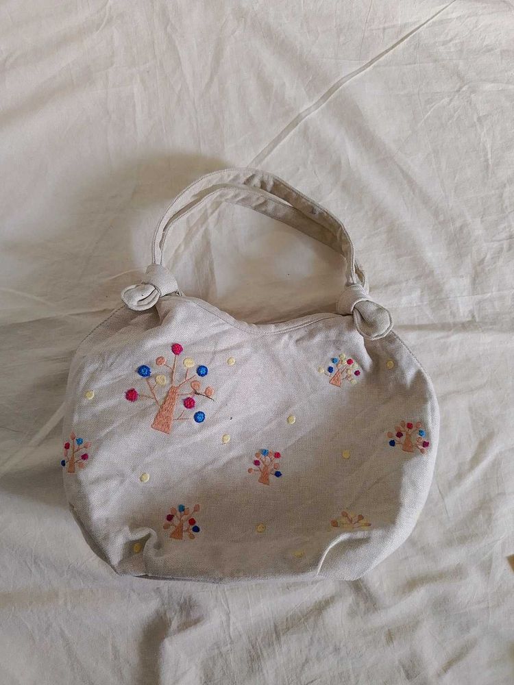 Charming Embroidered Hobo Bag