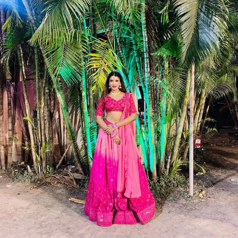 Stitched Pink Lehenga 💖