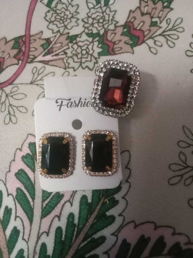 Earrings &amp; Ring Set