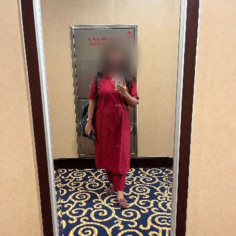 Beautiful Red ethnic Co-ord set