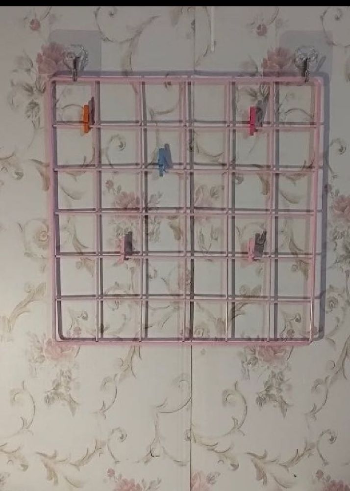 Pink Grid Photo Display