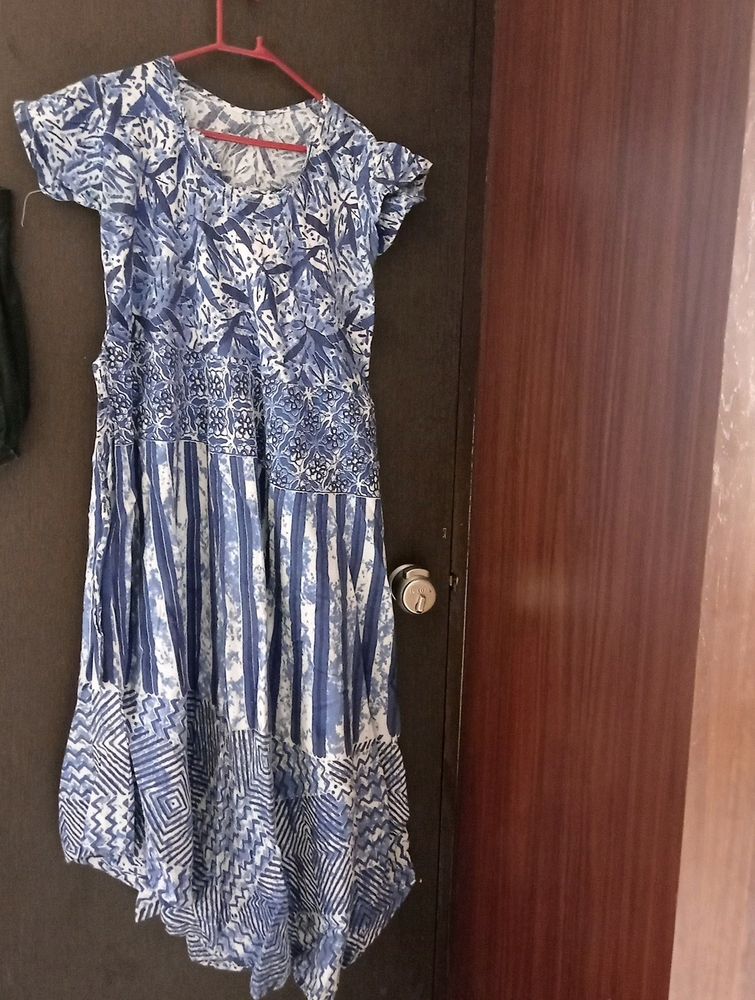 Cotton Kurthi- Anarkali Type- L Size