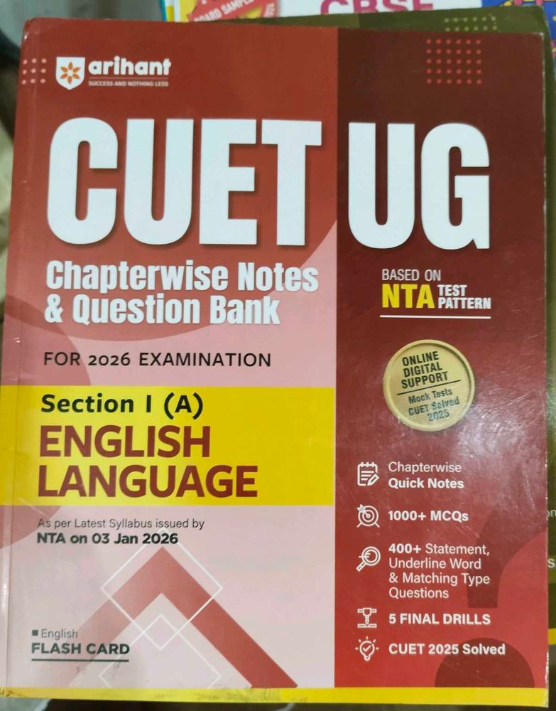 CUET UG Chapterwise Notes &amp; Question Bank