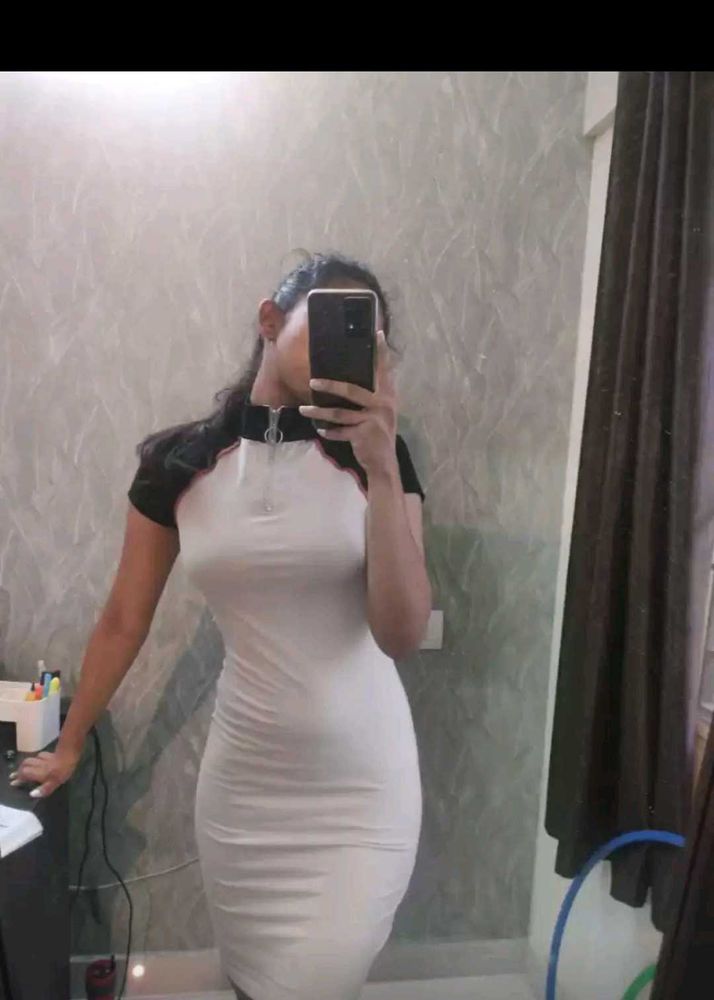 Biege Bodycon Dress