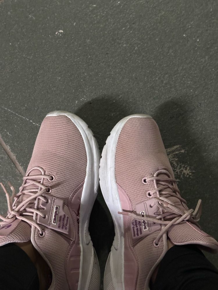 Campus Pink Lace-Up Sneakers