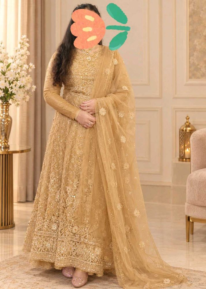 Stunning Golden party wear gown