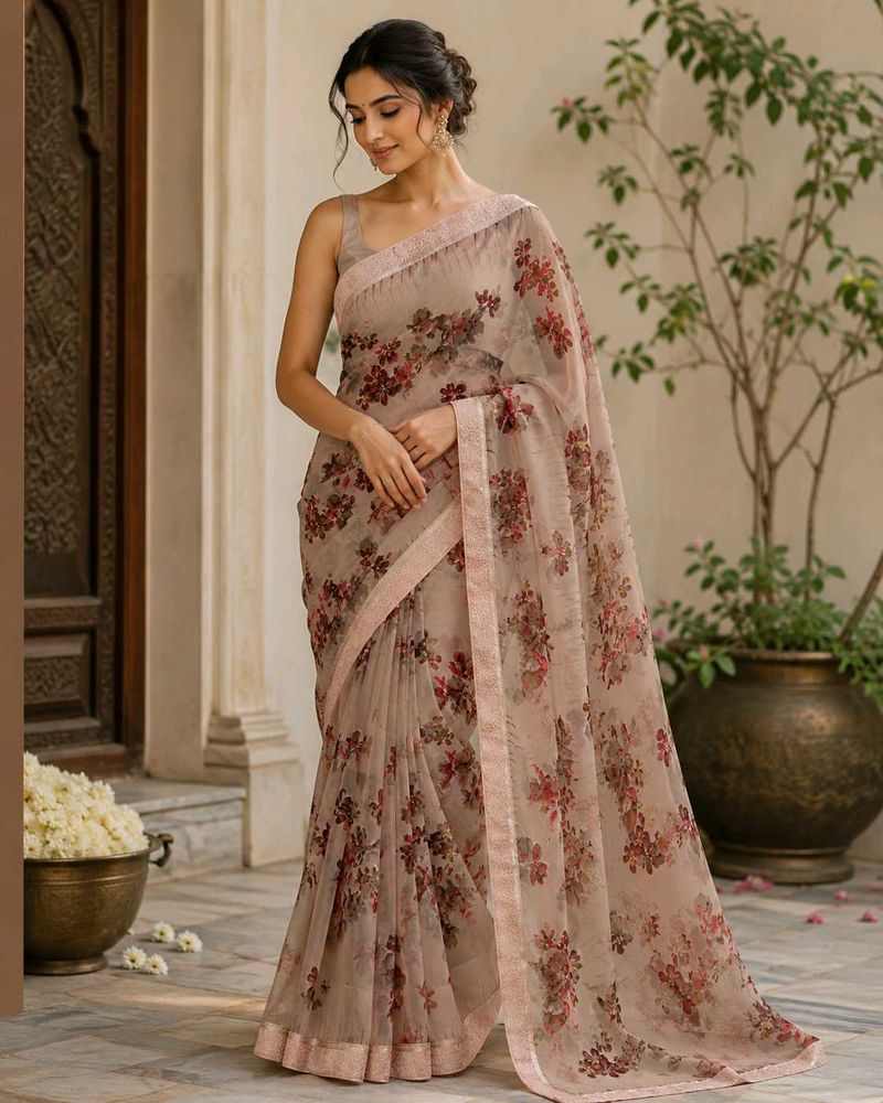 Beautiful Floral Saree