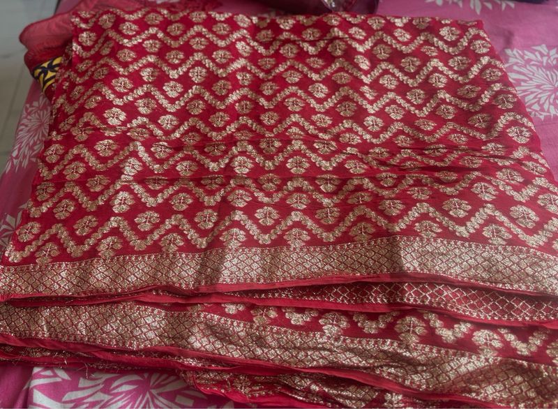 Beautiful Red &amp; Gold Saree