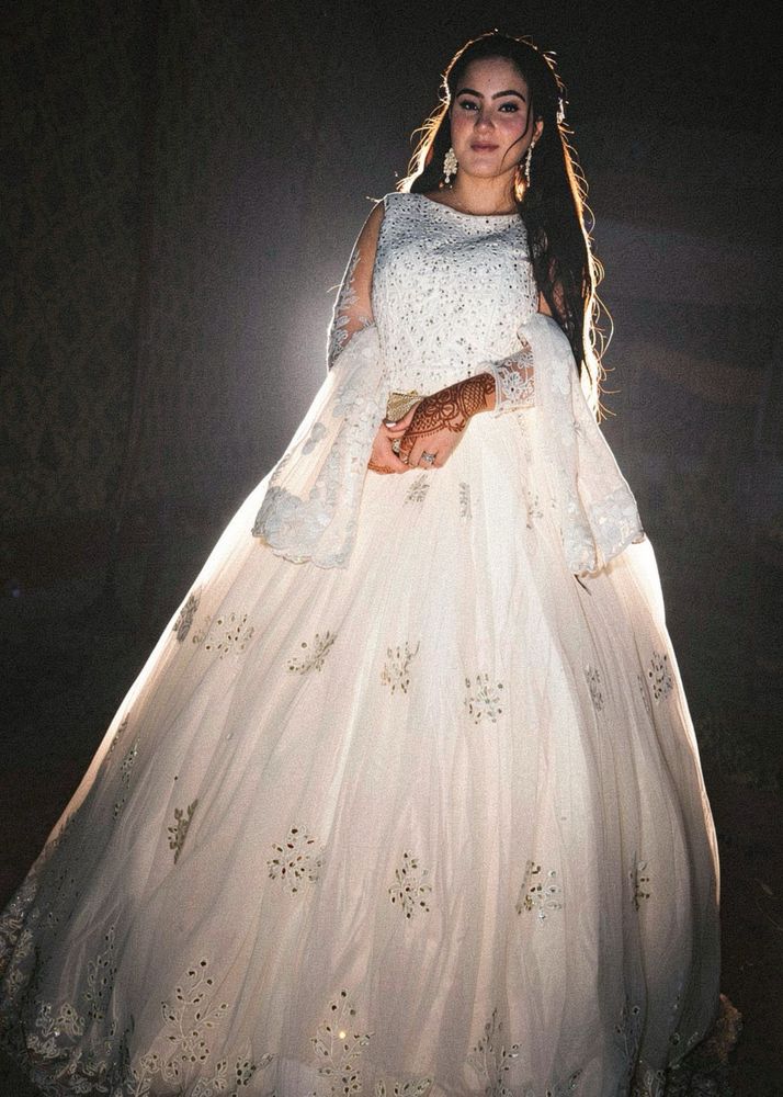 Stunning White Embellished Bridal Dress