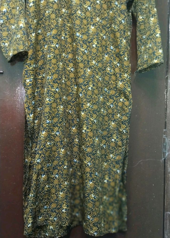 Vintage Floral Print Dress 👗 Beauty look