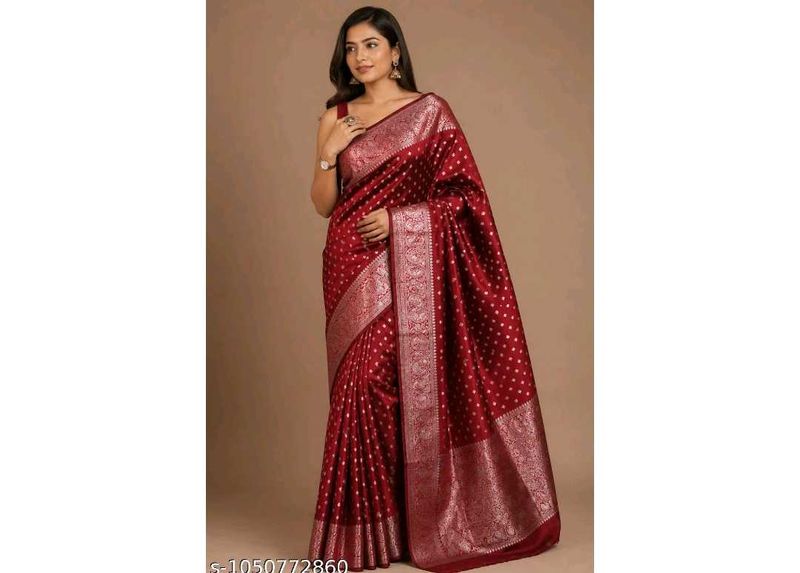 Elegant Red Silk Saree