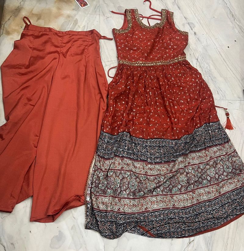 Rust Kurta Set
