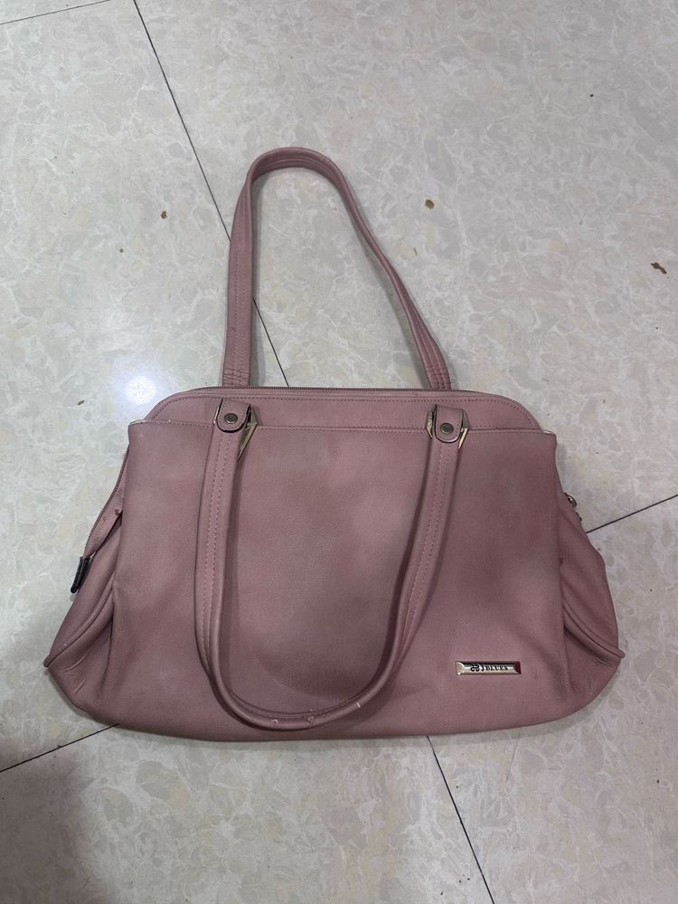 Chic Dusty Rose Shoulder Bag