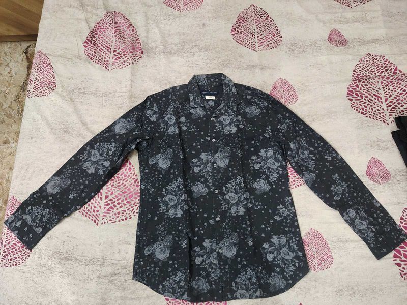 Jack and Jones Men's Floral Long Sleeve Shir