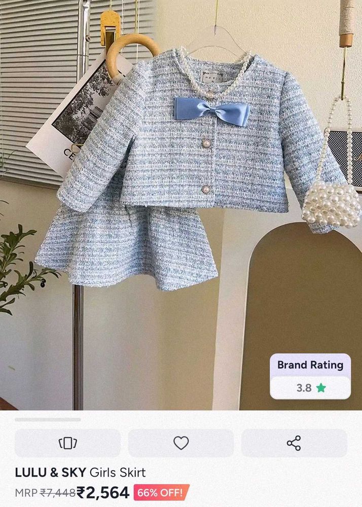 Baby Girls Tweed Skirt Set