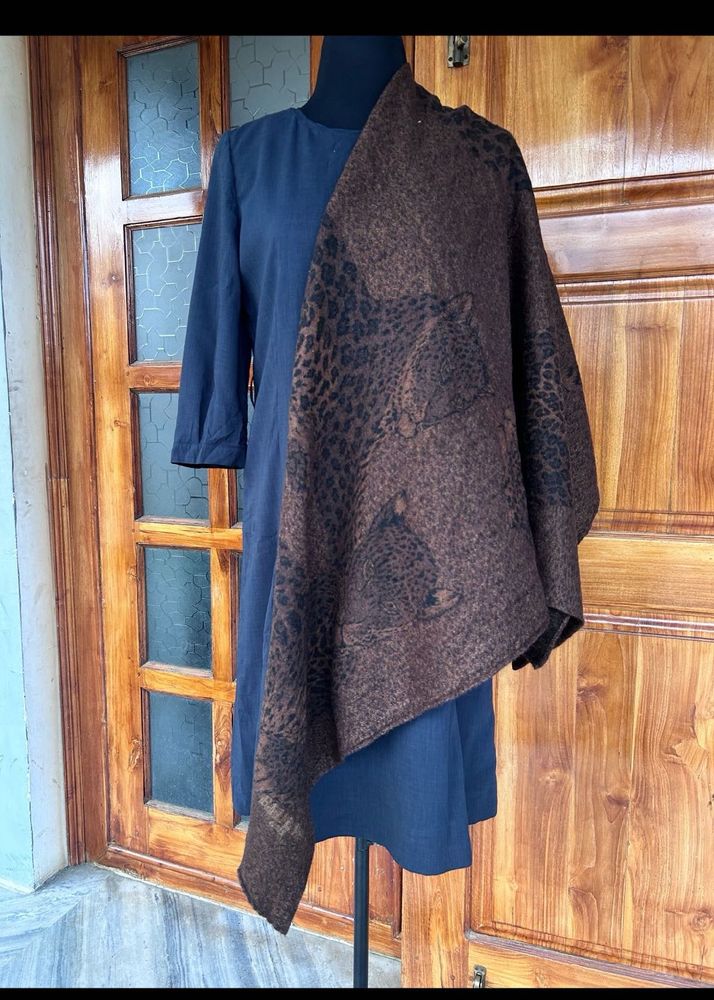 combo woollen scarfs Brown Animal Print Scarf