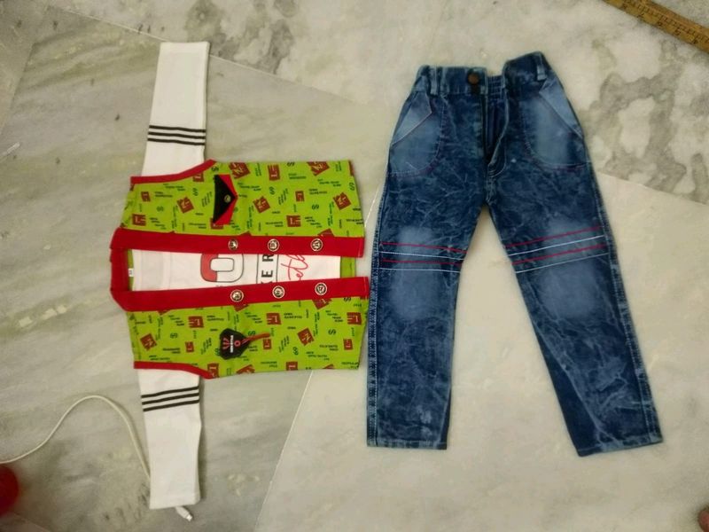 Green Jacket Set For 1 Yr Baby To 3 Yr Baby