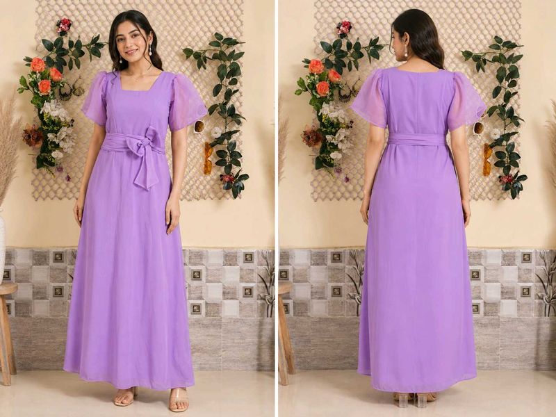 Lavender Gown for Small Size 30"-32"