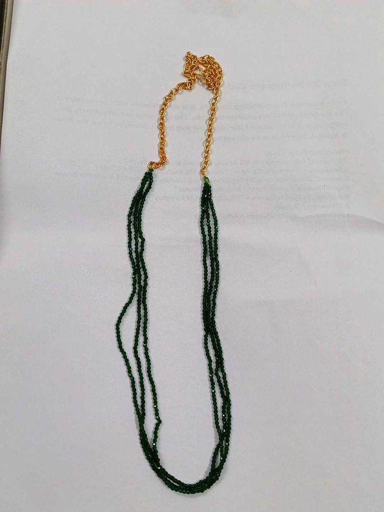 Elegant Green Beaded Necklace