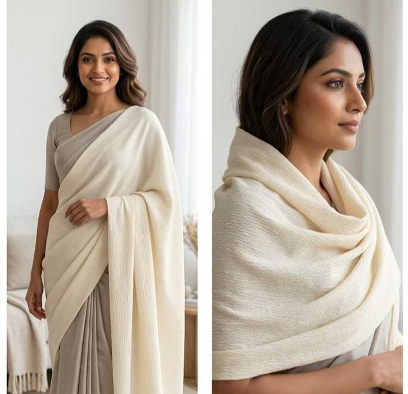 Elegant Cream Scarf