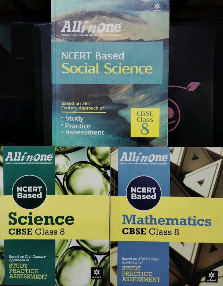 All in One Class 8 Books - Science, Maths &amp; SST
