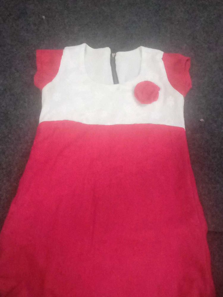 Red and White Baby Dress