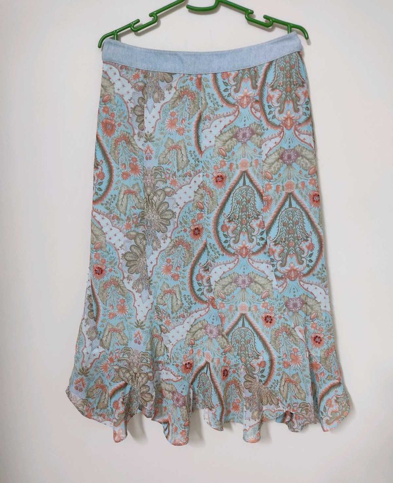 Bohemian Print Maxi Skirt