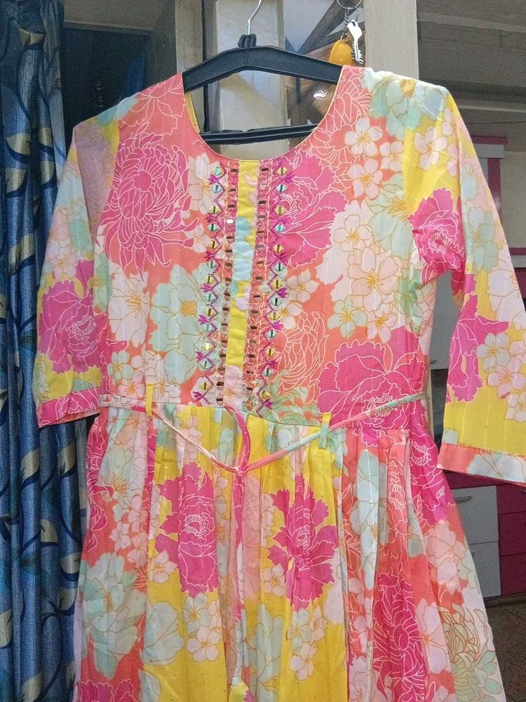 Vibrant Floral Kurta Set