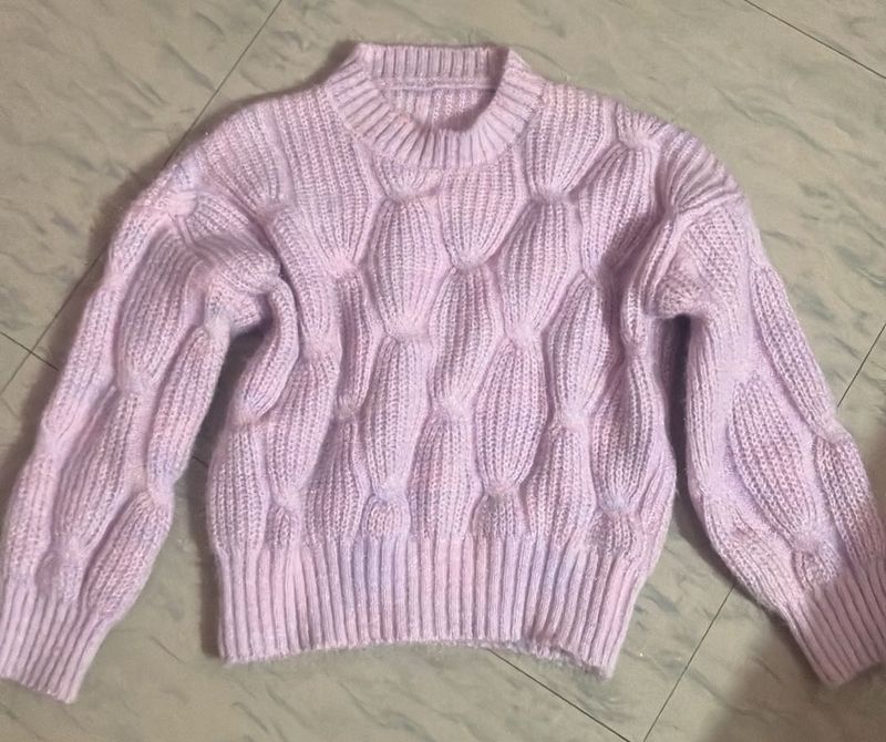 Lavender Knit Sweater