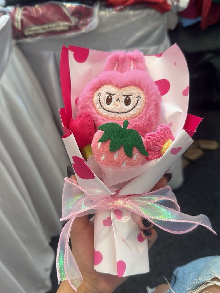 Cute Pink Plush Toy Bouquet Gift